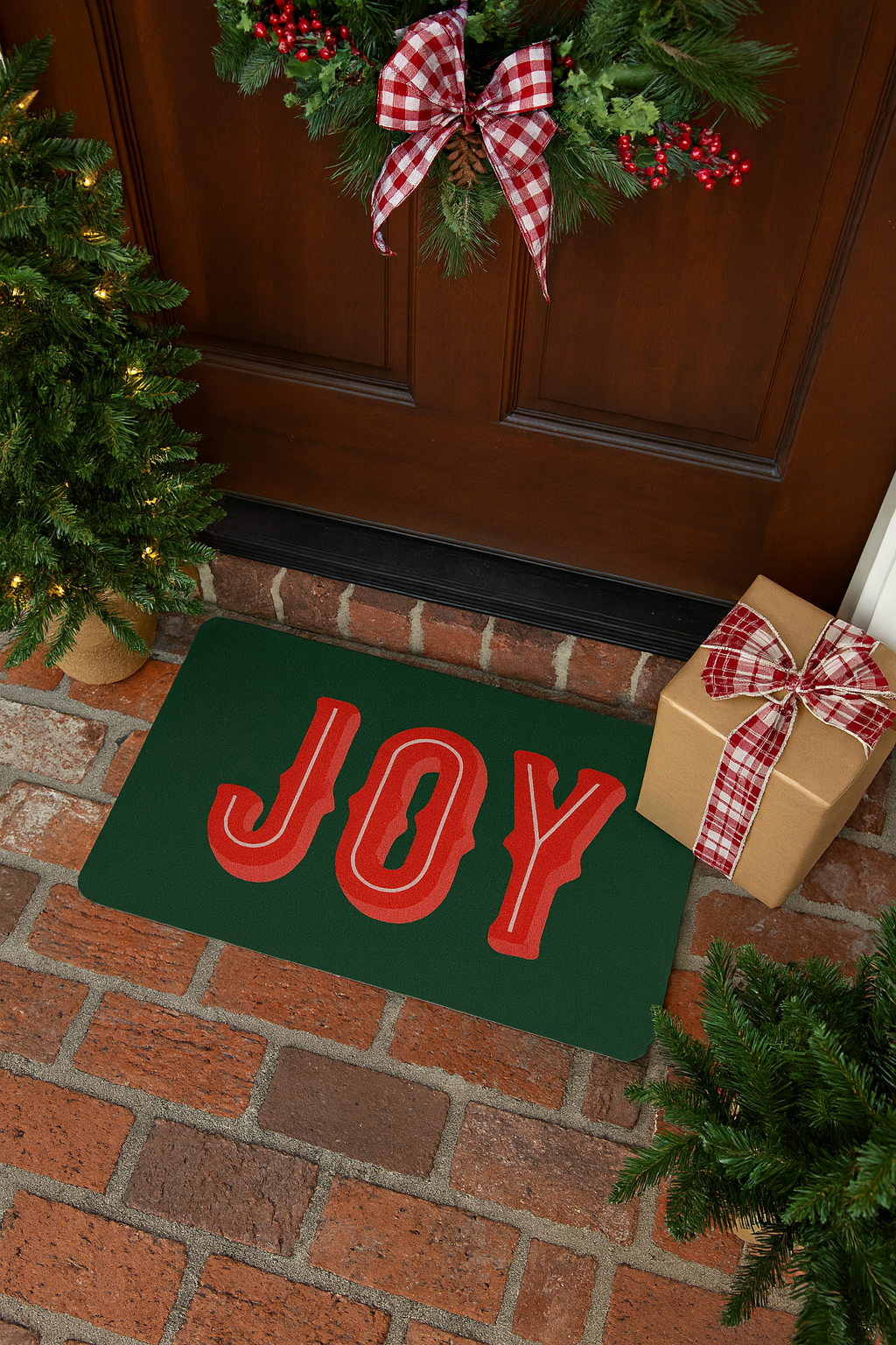Holiday Joy Doormat