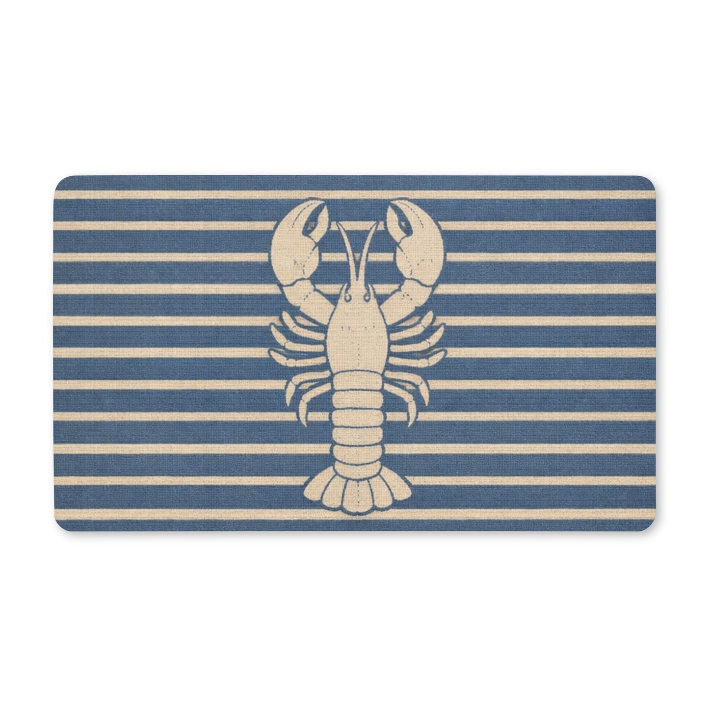 Harbor Stripe Lobster All-Purpose Mat