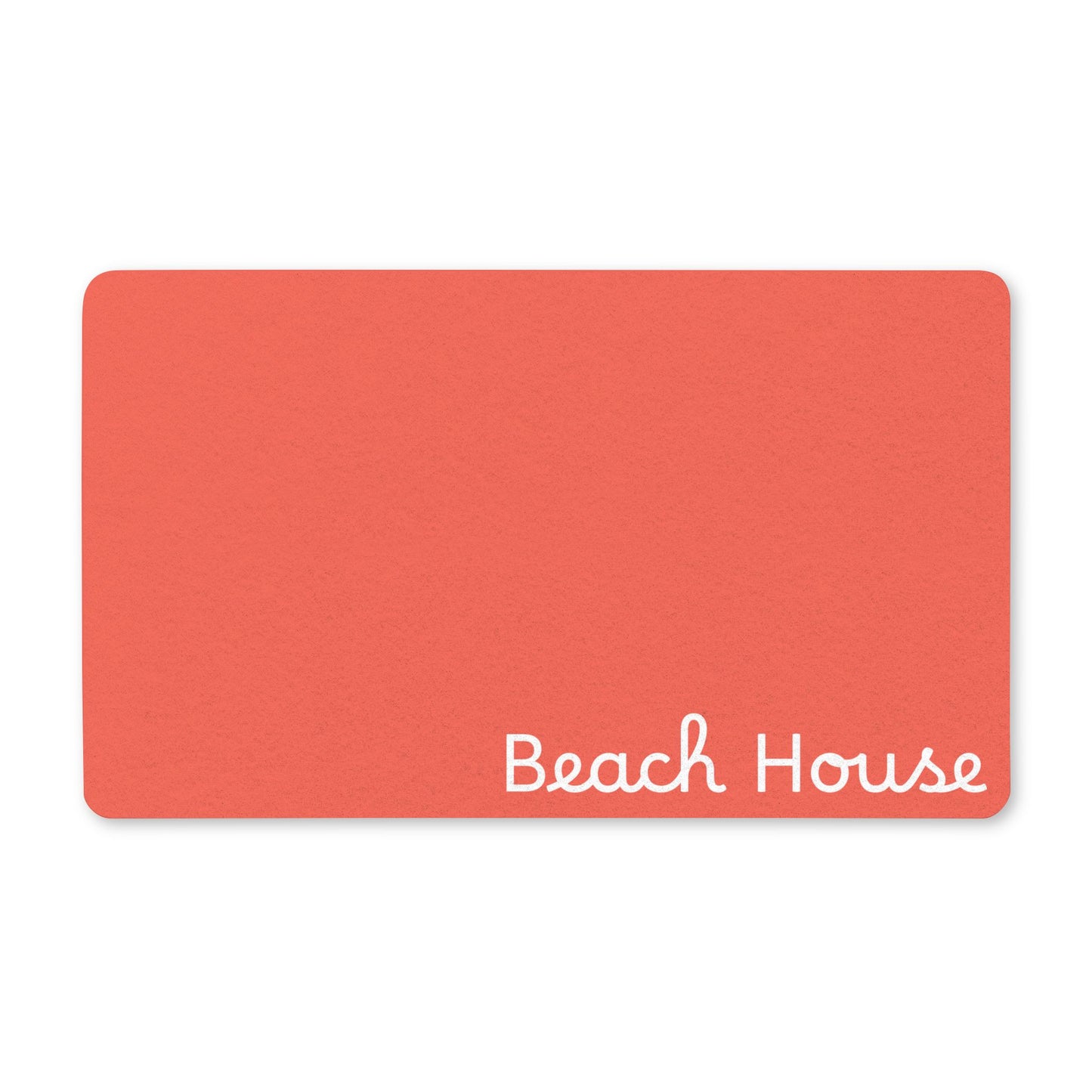 Beach House Coral Red All-Purpose Mat