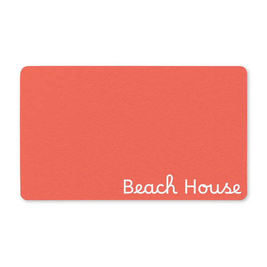 Beach House Coral Red All-Purpose Mat