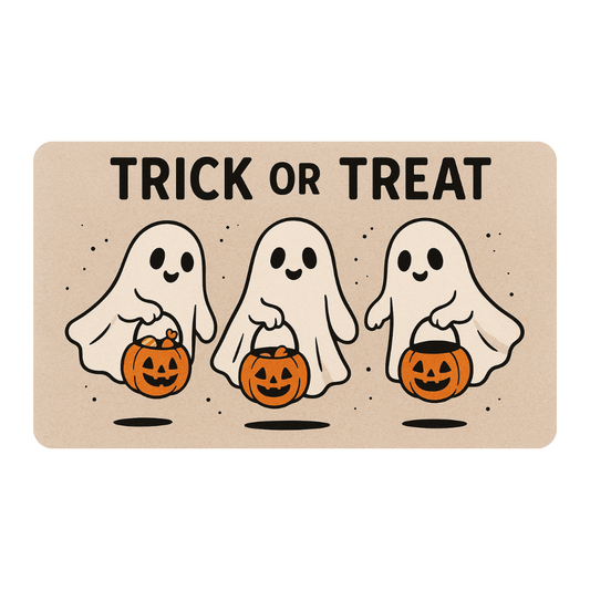 Trick or Treat Ghost Parade Mat