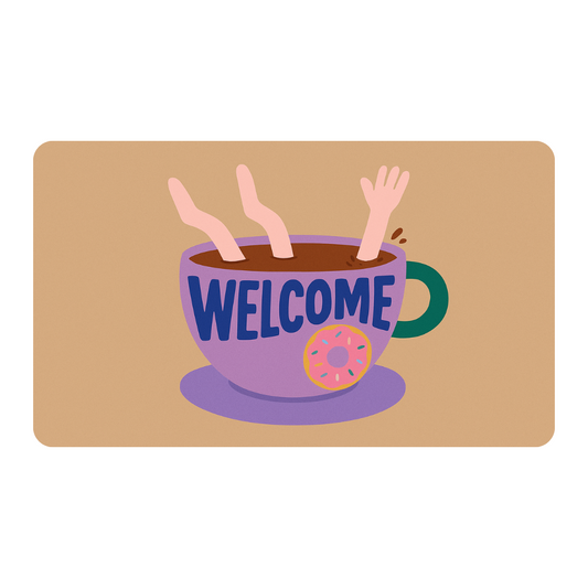 Warm Welcome Brew Mat