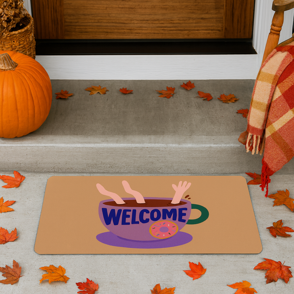 Warm Welcome Brew Mat