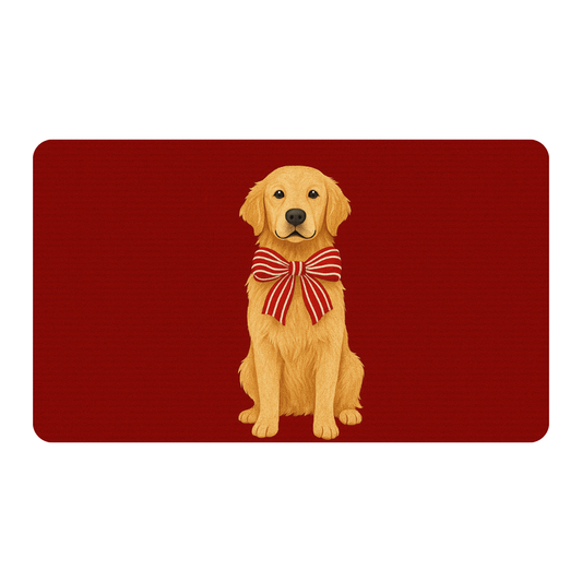 Golden Holiday Doormat