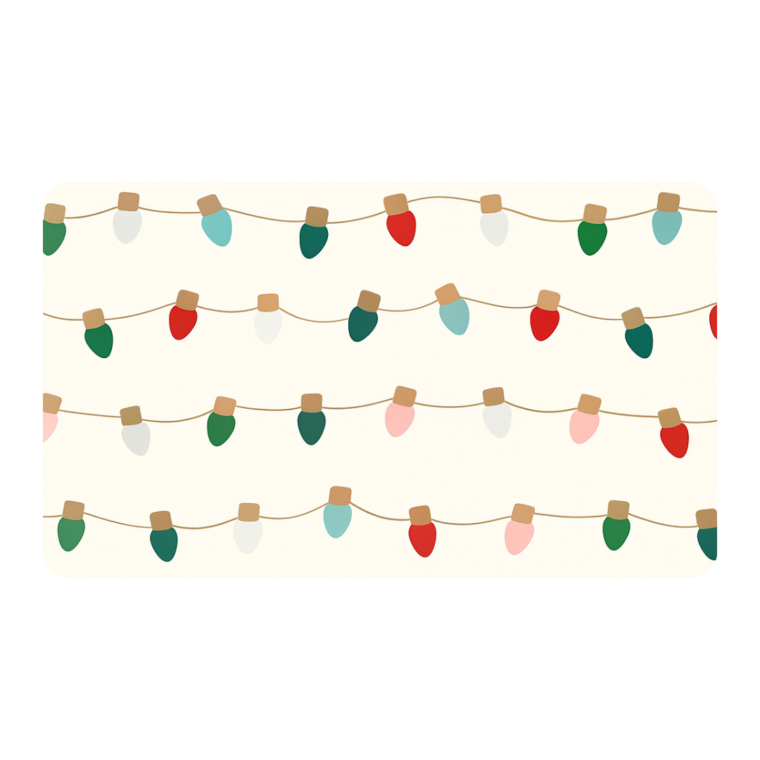 Charming Christmas Lights Mat