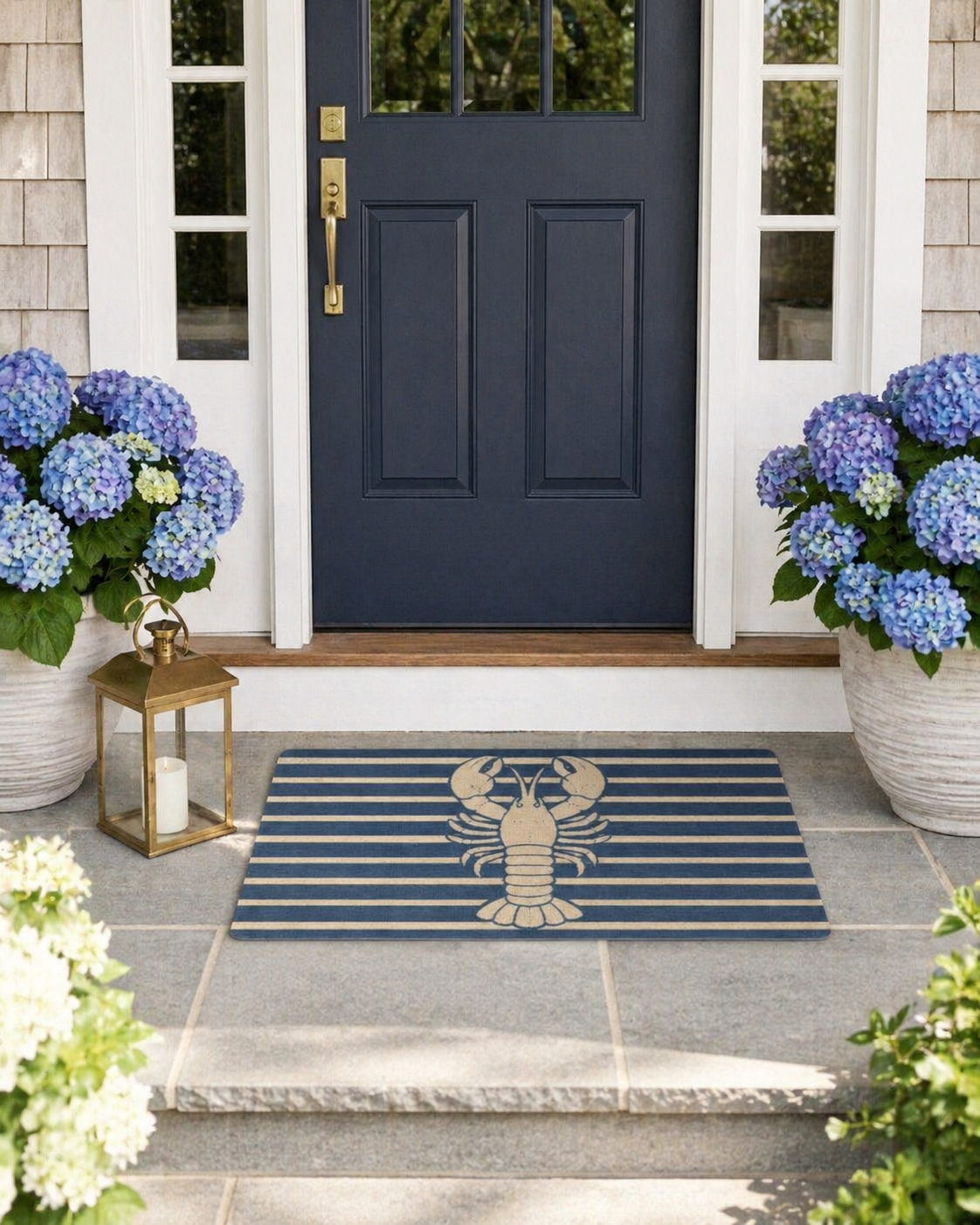 Harbor Stripe Lobster All-Purpose Mat