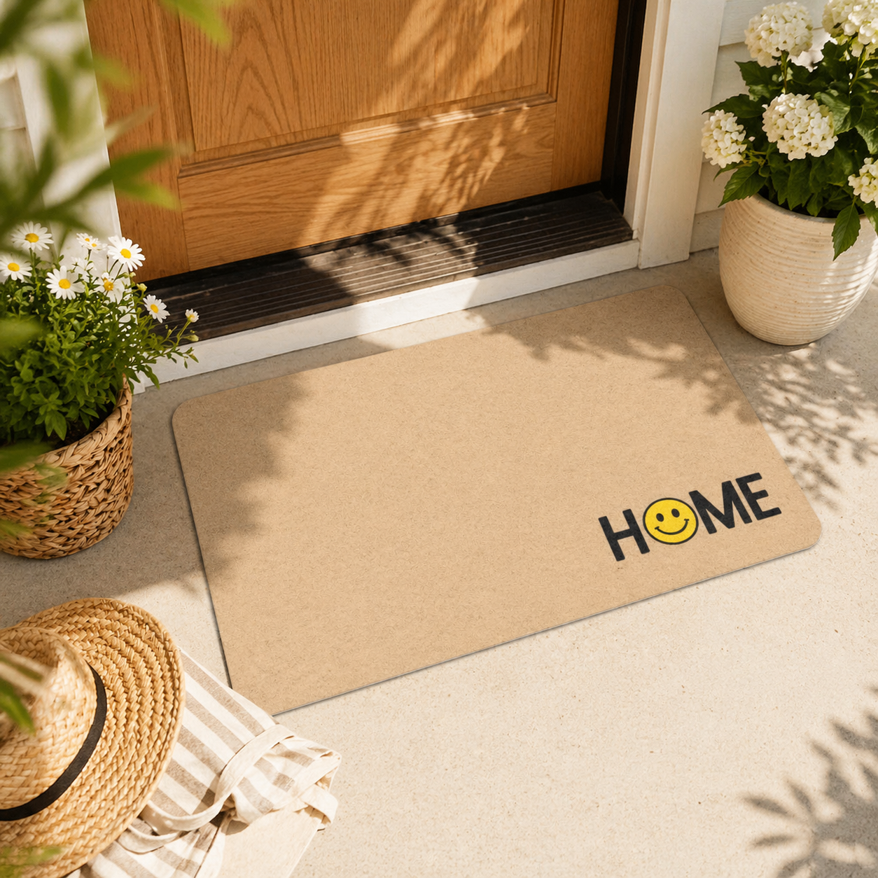 Home Smiley Face All-Purpose Mat
