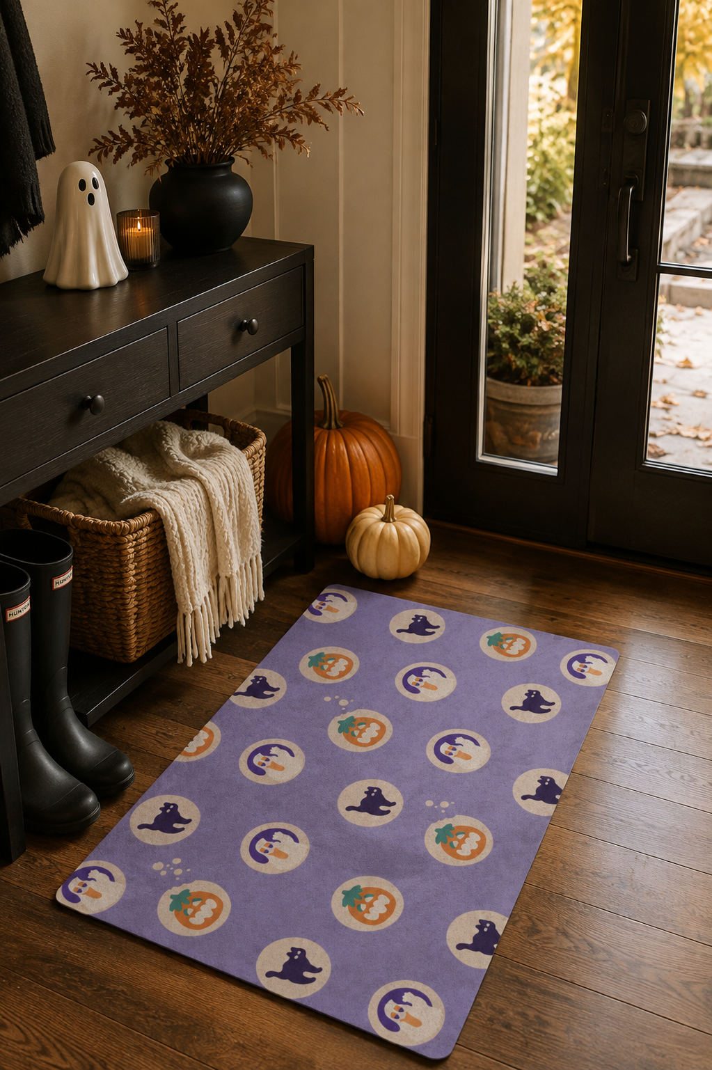 Monster Munch Dusty lavender Purple All-Purpose Mat